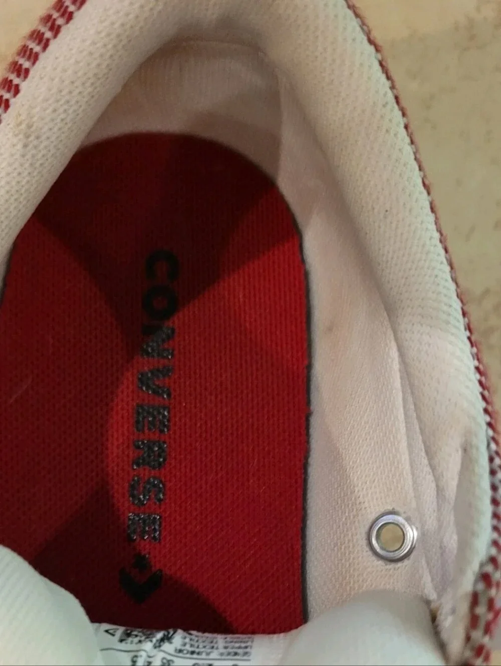 Converse Chuck Taylor All Star Madison Ox Red/White Woven Canvas Sneakers VGUC